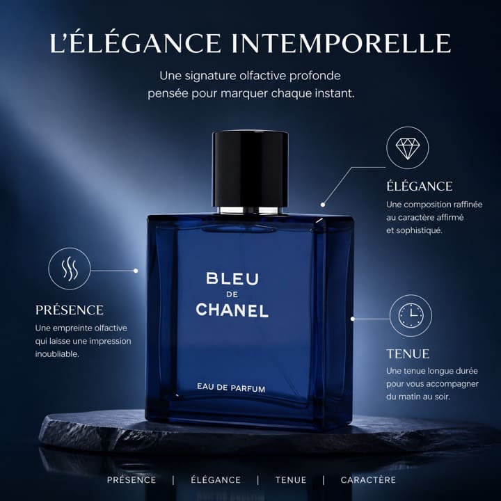 Créative publicitaire pour un parfum masculin
